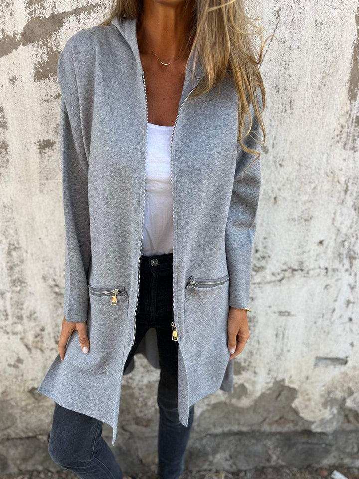 Effortless Knit Cardigan Sweater for Women with Open Front Long Sleeve Longline Relaxed Casual Style
