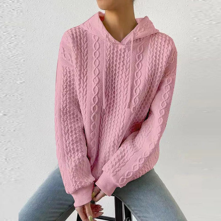 Comfortable Cable Knit Hoodie for Women – view 6