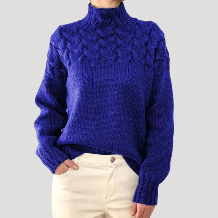 Comfortable Cable Knit Sweater for Women