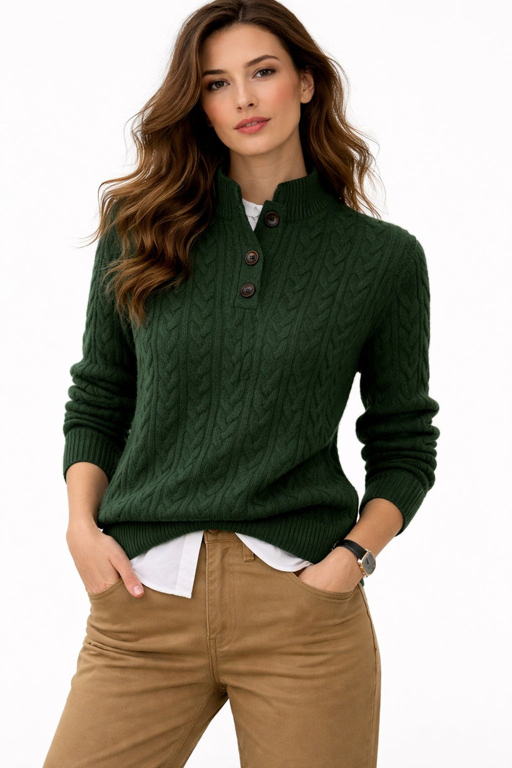 Comfortable Cable Knit Sweater for Women – view 2