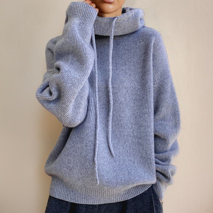 Comfortable Knit Hooded Sweater for Women – view 2