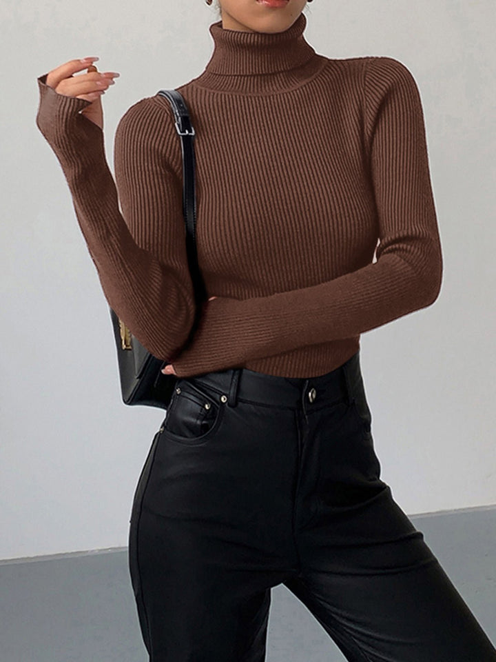 Comfortable Ribbed Knit Sweater for Women – view 3
