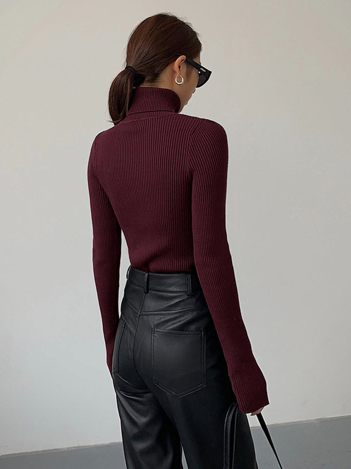 Comfortable Ribbed Knit Sweater for Women – view 5