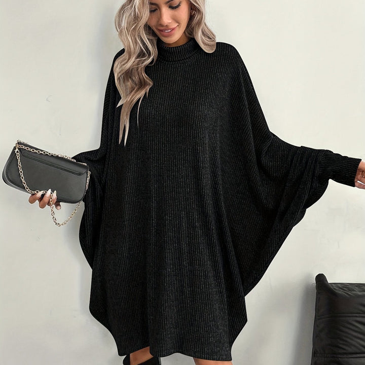 Comfortable Ribbed Knit Sweater Dress for Women – view 12