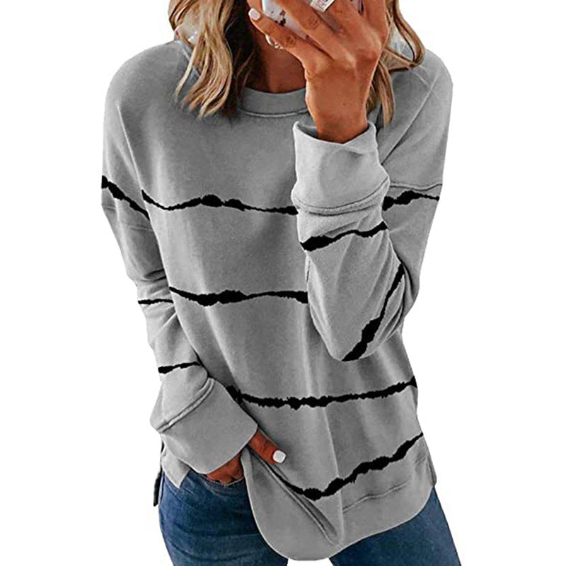 Comfortable Striped Sweatshirt for Women – view 11