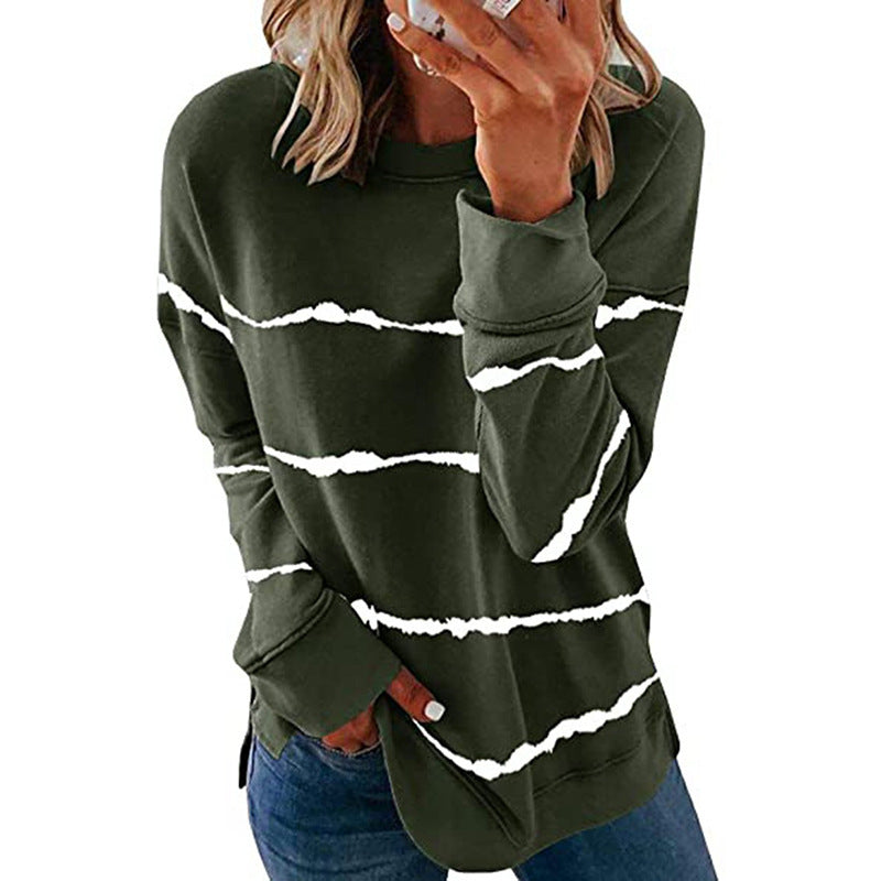 Comfortable Striped Sweatshirt for Women – view 3