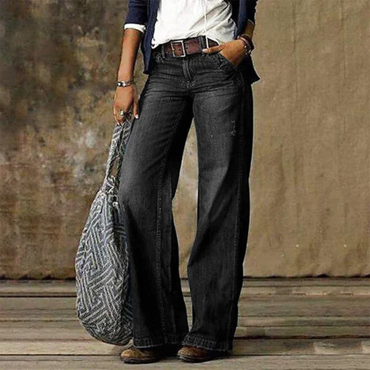 Effortless Blue Wide Leg Jeans for Women – view 4
