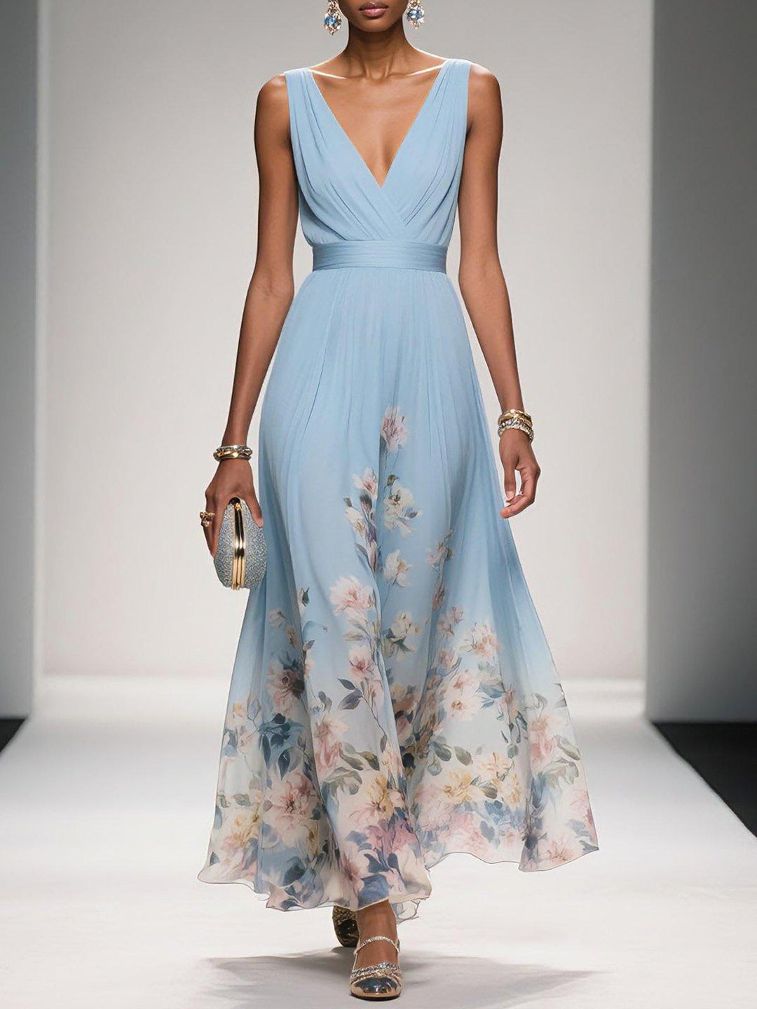Effortless Floral Maxi Dress for Women