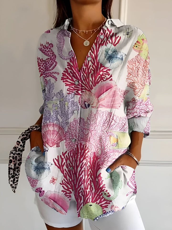 Effortless Floral Print Blouse for Women – view 7