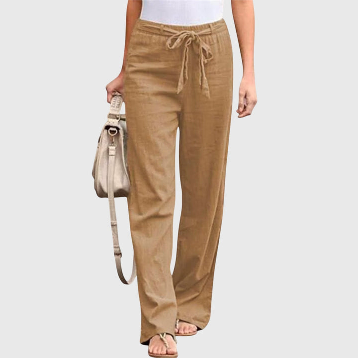 Effortless Linen Wide Leg Pants for Women – view 3