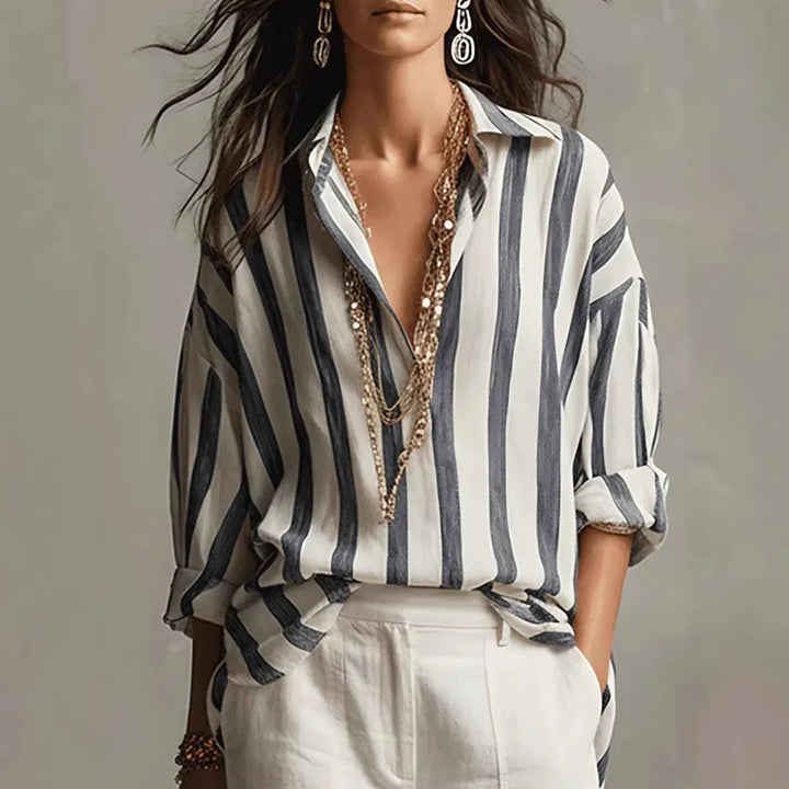 Effortless Striped Blouse for Women