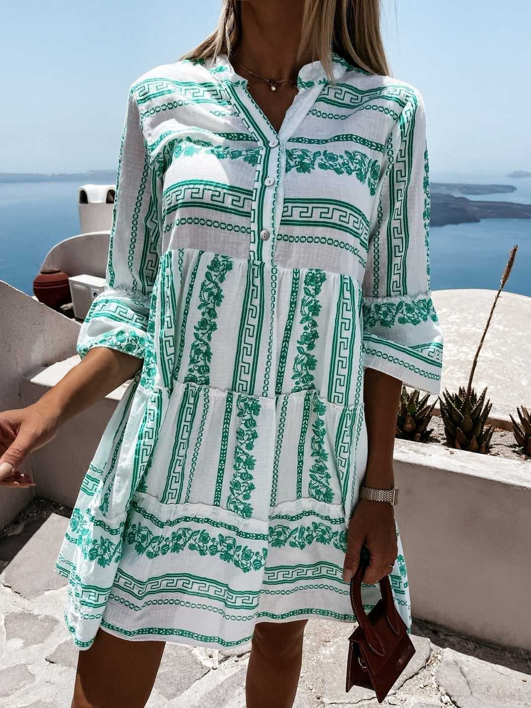 Effortless Tiered Boho Mini Dress for Women – view 10