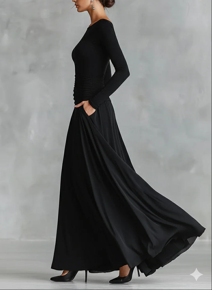 Elegant Black Maxi Dress for Women – view 3