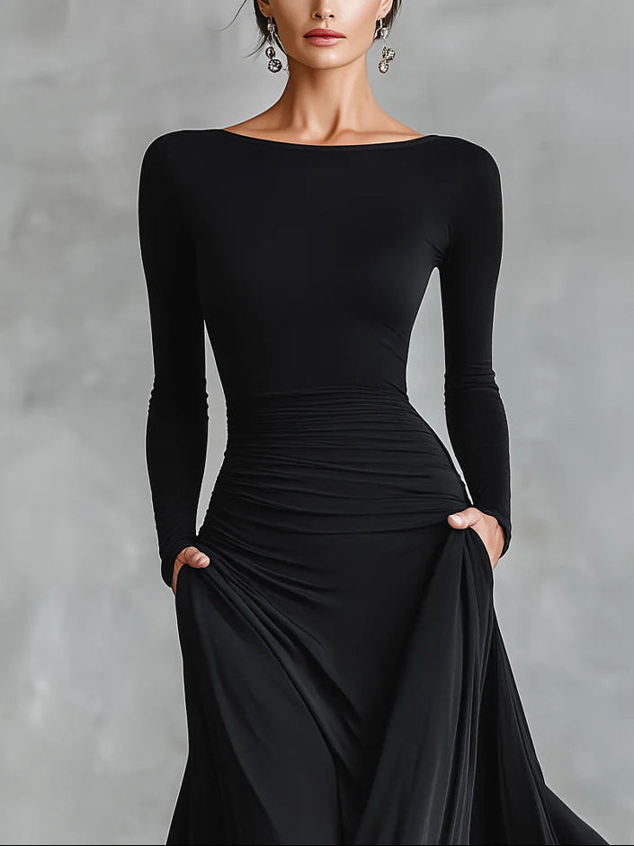 Elegant Black Maxi Dress for Women – view 4