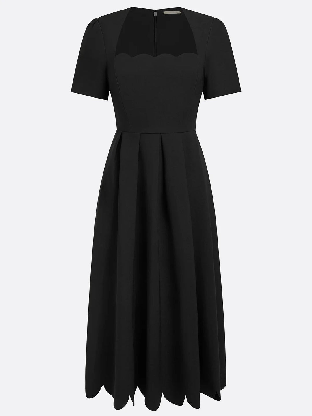 Elegant Black Midi Dress for Women – view 3