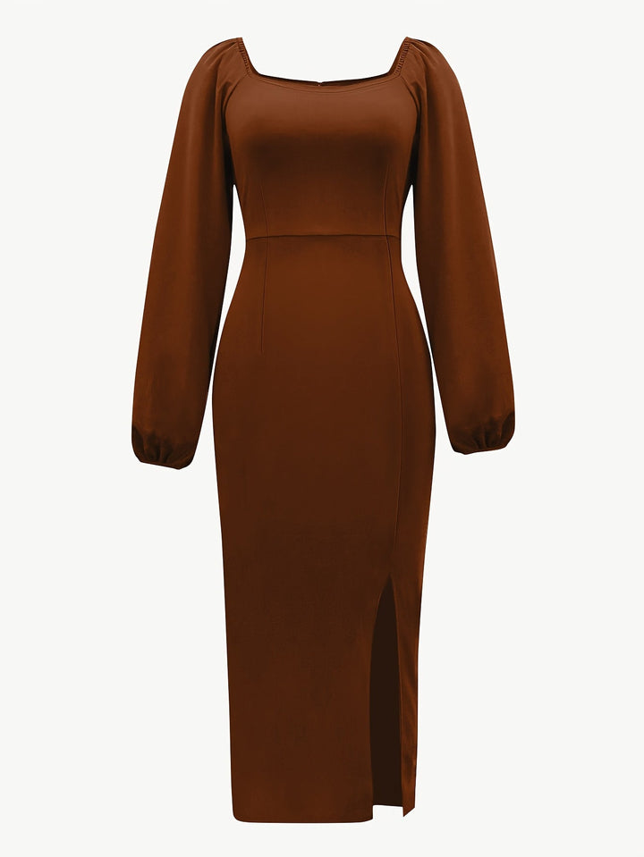 Elegant Bodycon Midi Dress for Women – view 10