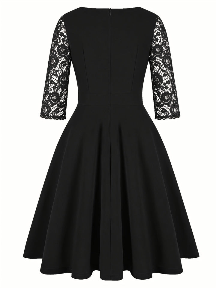 Elegant Lace Midi Dress for Women – view 6
