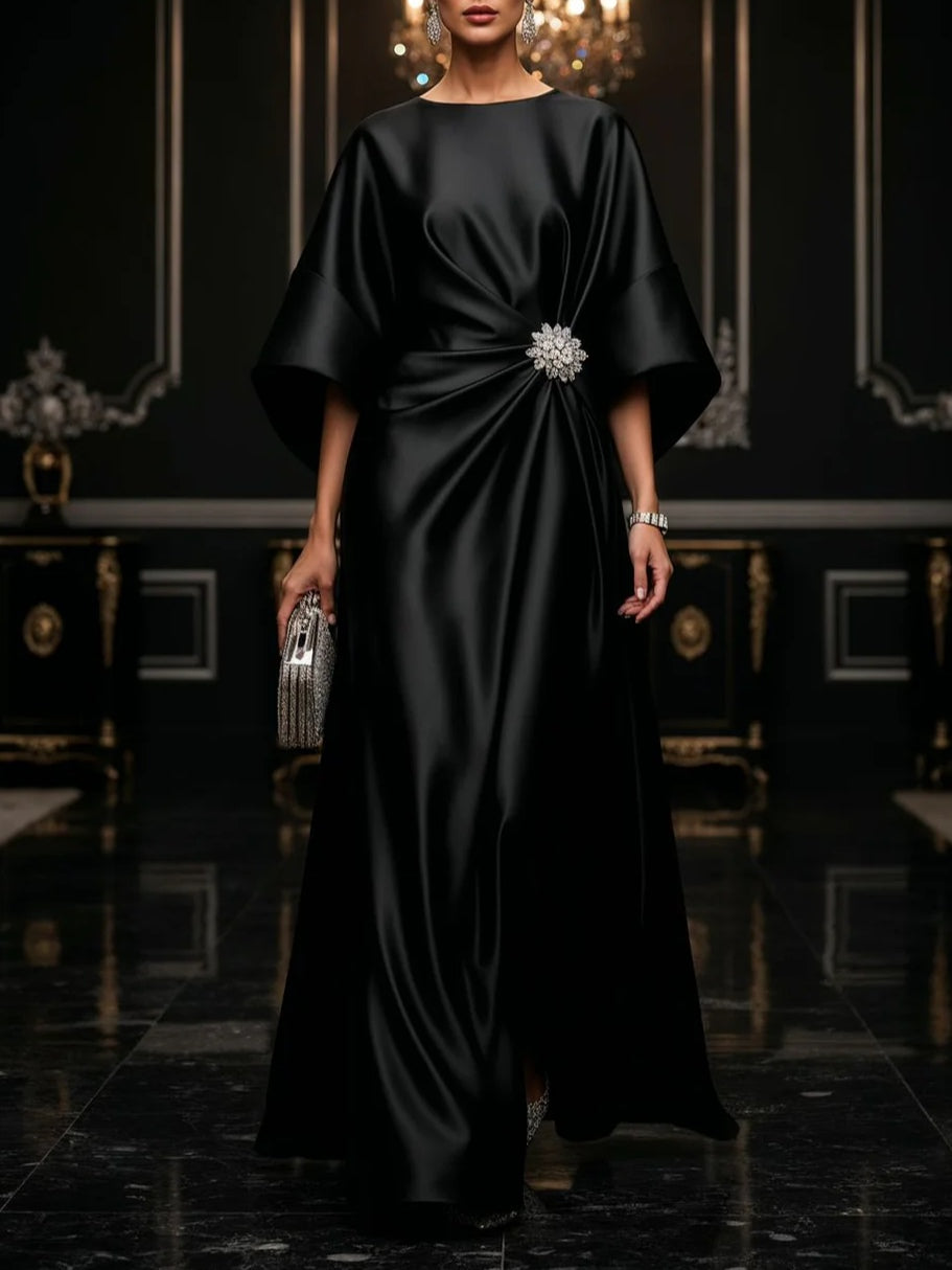 Elegant Satin Maxi Dress for Women