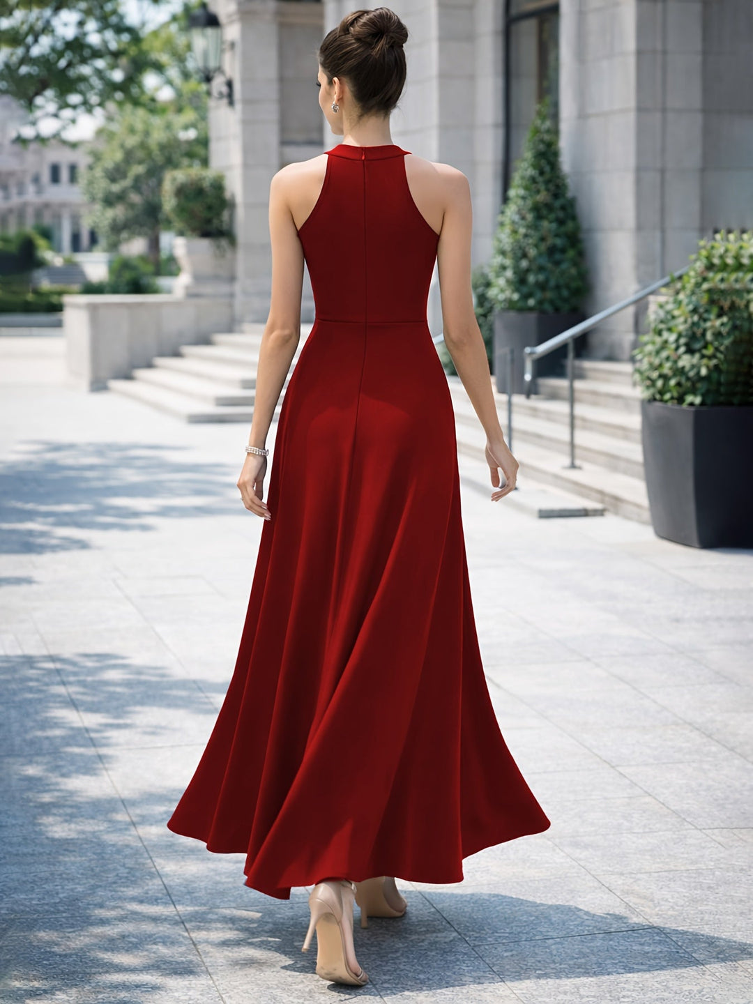 Elegant Satin Maxi Dress for Women – view 8