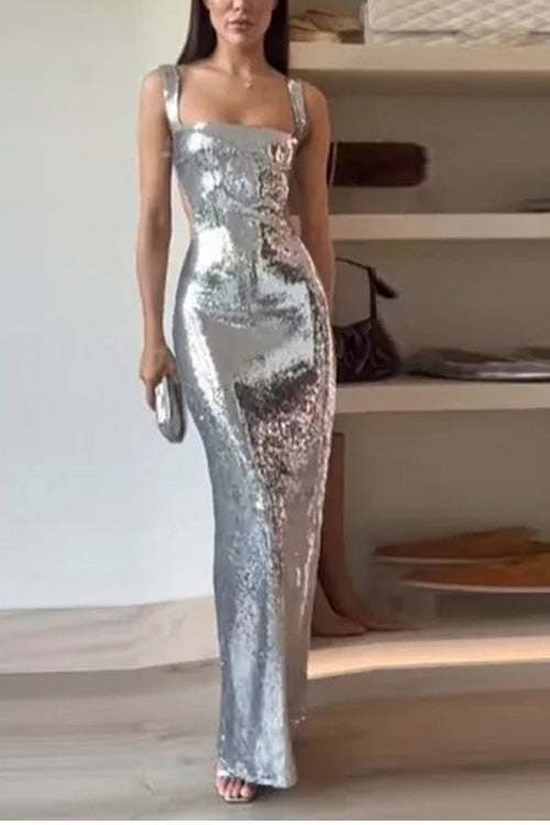 Elegant Sequin Maxi Dress for Women – view 4