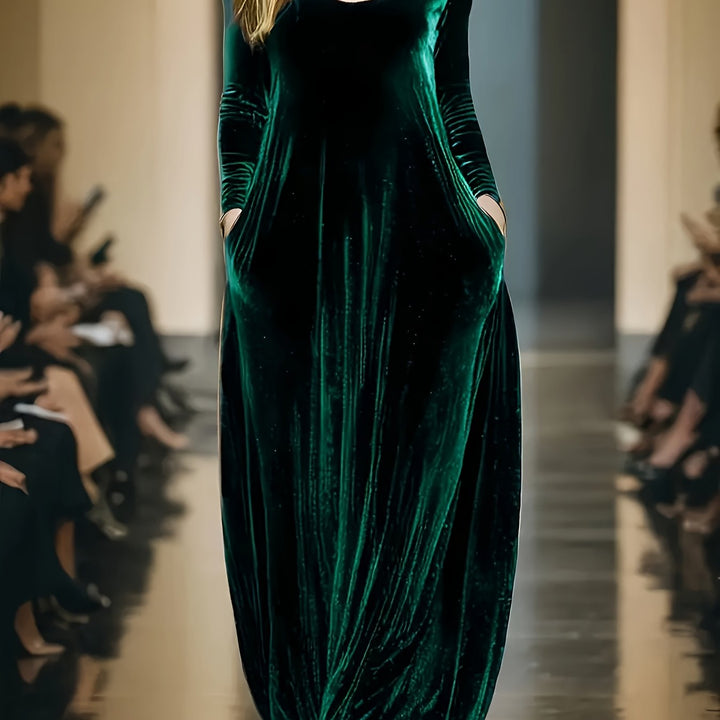 Elegant Velvet Maxi Dress for Women – view 15