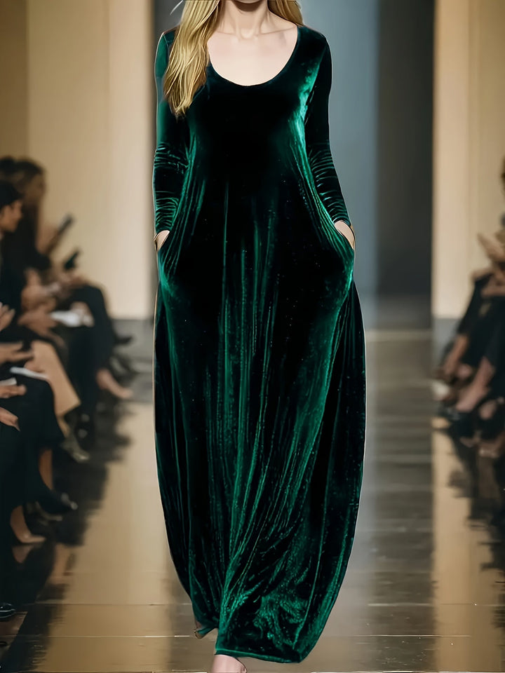 Elegant Velvet Maxi Dress for Women – view 5