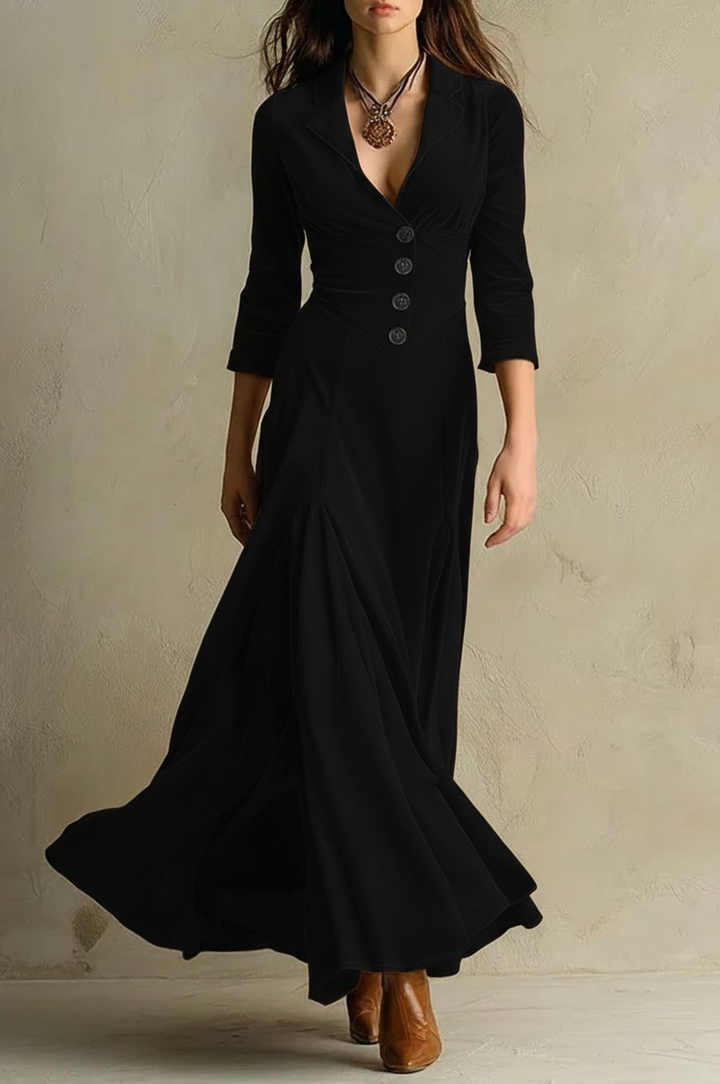 Elegant Velvet Maxi Dress for Women – view 7