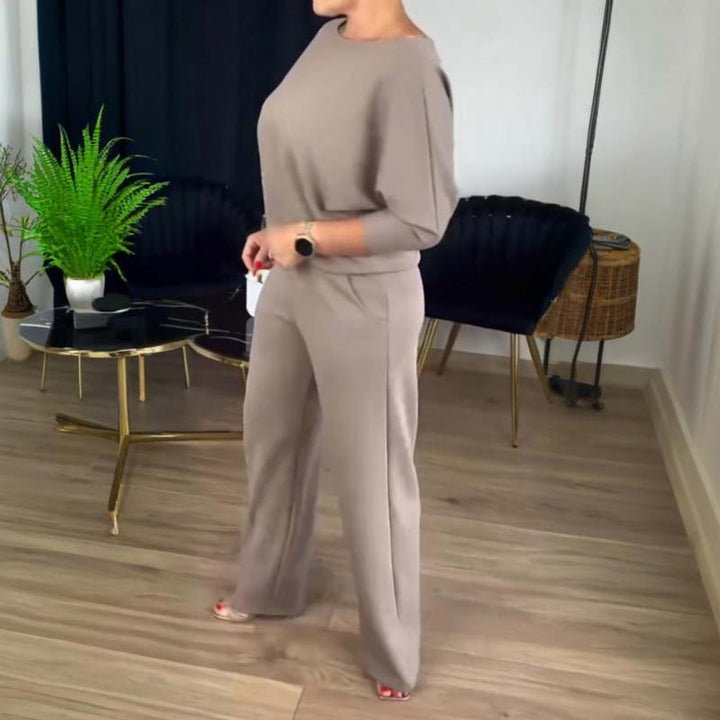 Elegant Three Piece Set for Women with Open Front Duster Cardigan Sleeveless Top Wide Leg Pant Formal Style